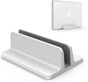 �m�[�g�p�\�R�� �X�^���h �c�u�� ���[ �z���_�[�����߉\ �A���~�����f�� Vertical Laptop Stand Designed for MacBook Pro Air Mini Clamshell Mode �� All (�V���o�[)