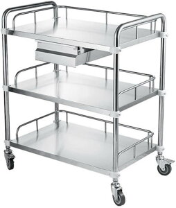 ��×p���S�� ��×p�J�[�g �L���X�^�[�t�� 2�i 40x60cm �ω׏d80kg ��f�� �X�e�����X �����o���t�� �u���[�L�\ ���u�J�[�g ���p���S�� (�V���o�[, ��60x���s��40cm)