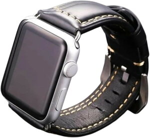 �A�b�v���E�H�b�` Apple Watch �o���h �{�v�� ���L24mm ����6.3mm ���U�[�o���h �����x���g Series10/9/8/7/6/5/4/3/2/1/Ultra/SE �ɑΉ� (�u���b�N, �~�f�B�A��)