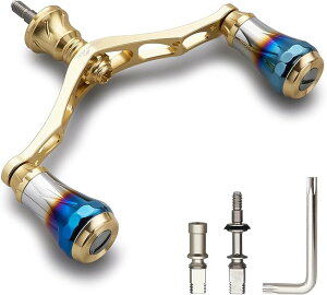 V2.0 95mm ���[�� �n���h�� 20mm �n���h���m�u ���� �V�}�m �_�C�� �ʗp �X�s�j���O���[���p Aurora Series (V2.0 - �S�[���h, 95mm)