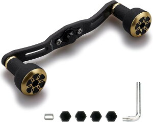 ���[�� �n���h�� ����4mm 1.5K�Y�z �J�[�{�� 24mm TPE�� �m�u���� �V�}�m SHIMANO �_�C�� DAIWA �A�u Abu �ʗp �x�C�g���[�� Series 120mm 653 (�u���b�N���S�[���h, 120mm)