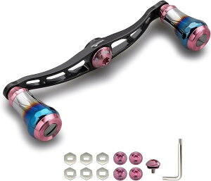 �x�C�g ���[�� �n���h�� �V�}�m shimano �_�C�� daiwa �A�u�K���V�A abu �ʗp �x�C�g���[�� �q��A���~�� Aurora Series 0077 (V2.0 - 115mm - �u���b�N�����s���N)