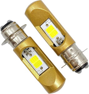 �݊��i �ėp 12V 2�Z�b�g �o�C�N �X�N�[�^�[ ���t PH7 P15D ���P�x LED �w�b�h���C�g ���� �� �n�C ���[ Hi Lo 8W �z���C�g (�z���C�g, 2�Z�b�g)