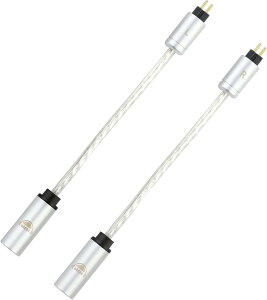 2Pin 3.5mm �ϊ� �ϊ��A�_�v�^ �ϊ��p�[�c 2Pin�R�l�N�^ 0.78mm �I�X ���X OFC�⃁�b�L�� FiiO�p final�p 2�Z�b�g (2Pin�i�I�X�jto 3.5mm�i���X�j)