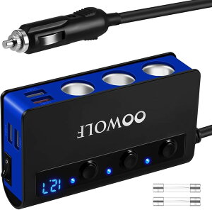 �V�K�[�\�P�b�g 3�A 4�|�[�g�t�� USB�[�d�� �ő�180W �X�}�[�gIC Quick Charge 3.0 ���� 12-24V�ԑΉ� ���ւ��q���[�Y2�t�� �F (����, QC3.0(��+��))