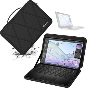 �݊��i �n�[�hEVA�ی�X���[�u�P�[�X 14�C���` DELL Precision 5470 Workstation �A12.5 Latitude ���b�v�g�b�v�p�n�[�h�P�[�X �h�� (Black, For DELL 12.5�C���`�iM37�j)