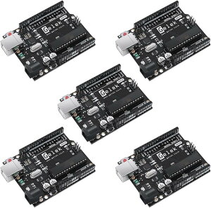 �݊��i5����p�b�P�[�W Arduino�ƌ݊� Arduino�pUNO R3 �}�C�R���{�[�h �J���{�[�h ATmega328P + ATmega16U2 USB �P�[�u�� (5�{(USB�P�[�u��))