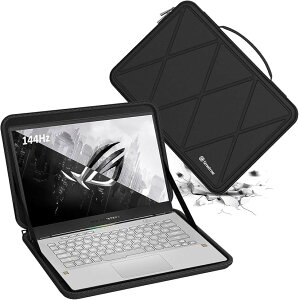 �݊��i �n�[�hEVA�ی�X���[�u�P�[�X 14�C���` ASUS ROG Zephyrus G14 2023 GA402�ȂǂɓK�p �n�[�h�P�[�X �h�� (Black-For ASUS 14�C���`, For ASUS 14�C���`(X8253�j)