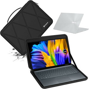 �݊��i �n�[�h EVA�ی�X���[�u�P�[�X 15.6�C���` ASUS Zenbook Pro OLED UM535 �A15.6�C���` Vivobook 15X �h�� 360�x�ϏՌ� (Black, For ASUS 15.6�C���`�iM83�j)
