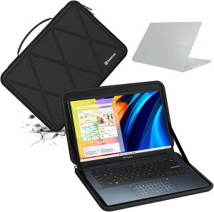 �݊��i �n�[�hEVA�ی�X���[�u�P�[�X 14�C���` ASUS Vivobook Pro OLED M6400 �m�[�g�p�\�R���Ȃ� 360�x�ϏՌ� (Black-For ASUS 14�C���`, For ASUS 14�C���`(X8256�j)