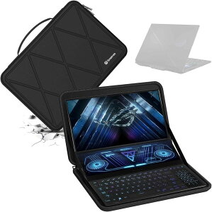 �݊��i �n�[�hEVA�ی�X���[�u�P�[�X 16�C���` ASUS ROG Strix G16 2024/2023 G614�ȂǂɓK�p �n�[�h�P�[�X �h�� (Black-For ASUS 16�C���`, For ASUS 16�C���`(X8302�j)