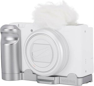 L�^�v���[�g L�^�n���h�� Sony ZV-1M2II/Sony ZV-1M2�J������p �P�[�W �n���h�O���b�v 1/4 -20�l�W�t�� ���g���� �ϖ��Ր� �ϕ��H-595 �V���o�[ (�V���o�[)