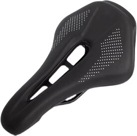 互換品 自転車 サドル シート クッション ショートノーズ ショートサドル ロードバイク マウンテンバイク クロスバイク MTB ブラック (ブラック)