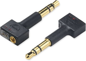 3.5mm MMCX�E2Pin �ϊ� �ϊ��R�l�N�^ �C���z���W���b�N ���[3.5mm �I�X-MMCX�E2Pin ���X HE4XX�EHE-350�EHE1000�ɓK�� 2�Z�b�g �u���b�N (3.5mm�i�I�X�j-MMCX�E2Pin�i���X)