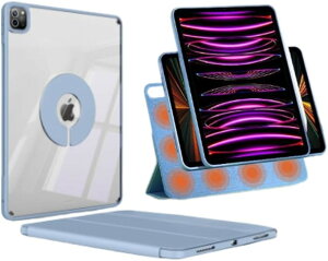 ipadmini6�P�[�X iPadmini7 �y�����[ �y�� ���^ �����^ �}�O�l�b�g �~�j �I�[�g�X���[�v �c�u�� �ϏՌ� (�u���[)