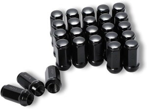 M14xP1.5 �����O �z�C�[���i�b�g �X�`�[�� 19HEX 45mm 60° 24�� + 1�� �v25�� �N���[�� ���b�L �G�X�J���[�h GM �V�{���[ �L���f���b�N GMC SRX XT5 �^�z �� (�u���b�N, M14xp1.5)