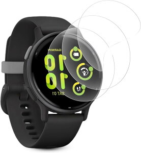 3���Z�b�g GARMIN �K�[�~��vivoactive 5 ��p �t���ی�t�B���� �ی���� TPU�f�� �����ɂ��� �ϏՌ��� �\��t���ȒP �w��h�~ 24���Ԏ����C���Z�pvivoactive (MJO-JAC-C016)