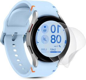�t���ی�ɍœK�A���`�O���A �t�B����2���Z�b�g Galaxy Watch FE 40mm ��p �t���ی�t�B���� �ی���� TPU�f�ގg�p�A�C�A�E�w��h�~ ���˒ጸ�A�X�N���b�`�h�~�A�����ɂ��� �Ή� (MJO-JAC-C038)