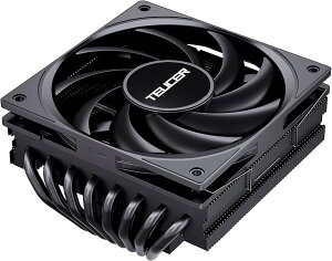 �݊��iUT75 CPU�N�[���[ 8�{�q�[�g�V���N���� �g�b�v�t���[�N�[���[ 120mm ����77mm LGA1700/1200/115X AMD:AM5/AM4�\�P�b�g�ɑΉ� 4pin PWM 800-2400rpm �t�@������ (�u���b�N)
