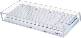 キーボード カバー パソコン ほこり対策 キーボードブリッジ アクリル (クリア, 37.5cmx15cmx4.8cm)