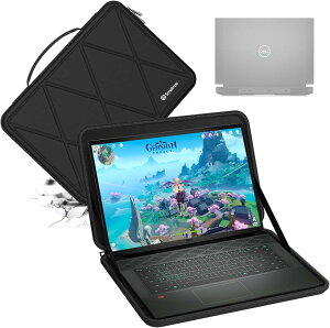 �݊��i �n�[�hEVA�ی�X���[�u�P�[�X 15.6�C���` ASUS 2021 ROG Zephyrus Duo SE �m�[�g�p�\�R���ɓK�p �n�[�h�P�[�X �ϏՌ��P�[�X �h�� (Black, For DELL 15.6�C���`�iM107�j)