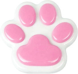 スクイーズ 肉球 肉球スクイーズ 猫の手 ストレス解消グッズ 握る おもちゃ 玩具14cm 袋付き (ピンク)