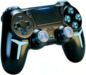 ps4�R���g���[���[ pc �v�V���f�� �Q�[���p�b�h 6���W���C���Z���T�[ ��d�U�� �������{�^�� Bluetoooth ����/�L������ڑ� �x���Ȃ� (�p�[���u���b�N)