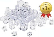 【楽天ランキング1位入賞】アイスキューブ 氷 フェイク ディスプレイ 撮影小道具 30個セット (クリア, 25…