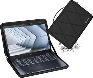 �n�[�hEVA�ی�X���[�u�P�[�X 15.6�C���` ASUS ExpertBook B2 B2502C �m�[�g�p�\�R����p�n�[�h�P�[�X �h�� 360�x�ϏՌ� M93 (�u���b�N, Medium)