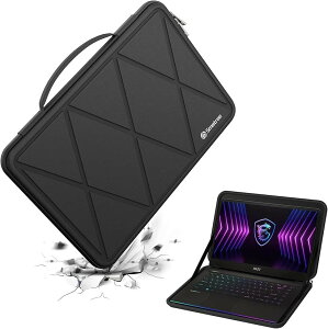 �݊��i �n�[�hEVA�ی�X���[�u�P�[�X 15.6�C���` MSI Raider GE67HX/Raider GE66/GE66 Raider/GP66 Leopard/Vector (Black, For MSI 15.6�C���`�iM103�j)
