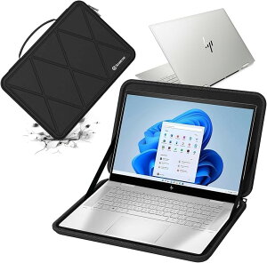 �݊��i �n�[�hEVA�ی�X���[�u�P�[�X 15.6�C���` HP Envy X360 15-fh0097nr�AHP Pavilion Convertible-15t-dw400�A M79 (Black, For HP 15.6�C���`�iM79�j)