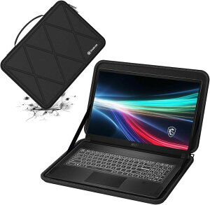 �݊��i �n�[�hEVA�ی�X���[�u�P�[�X 17.3�C���` MSI Creator 17�V���[�Y�m�[�g�p�\�R���AMSI GS76 Stealth�V���[�Y�m�[�g�p�\�R�� WS76 �h�� (Black, For MSI 17.3�C���`�iM116�j)
