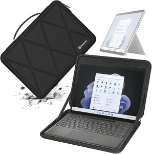 �݊��i �n�[�hEVA�ی�X���[�u�P�[�X 13�C���` Microsoft Surface Pro 9�A 8 �ȂǂɓK�p �h�� �o�[�h�^�C�v �ϏՌ��m�[�g�u�b�N�o�b�O M26 (Black, For Microsoft 13�C���`�iM26�j)