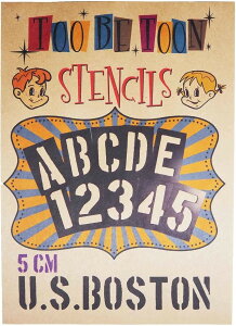 �X�e���V���V�[�g �A ���t�@�x�b�g�啶���������Z�b�g U.S.BOSTON 5cm SSBTcm (��, 5cm)