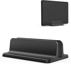 �m�[�g�p�\�R�� �X�^���h �c�u�� ���[ �z���_�[�����߉\ �A���~�����f�� Vertical Laptop Stand Designed for MacBook Pro Air Mini Clamshell Mode �� All (�u���b�N)