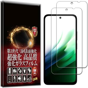 2�����ی�t�B���� Xiaomi Redmi 15 5G �p �K���X�t�B���� ���b�h�~�[ �Ή� ���� ������ ������ ���{�� ���Ɏq �d�x10H 2.5D���E���h�G�b�W (�N���A, xiaomi redmi 15 5g)