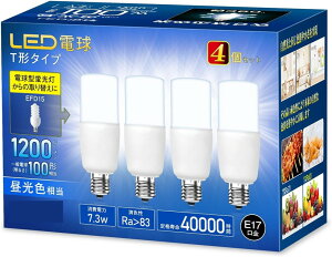 LED�d�� E17���� 100W�`���� T�`�^�C�v �����F 1200lm �d���^�u���� EFD25�EEFD15�`��֐��� �f�M�ގ{�H���Ή� �����Ή� �S�����^�C�v �����s�� 4�Z�b�g (�����F, E17����)