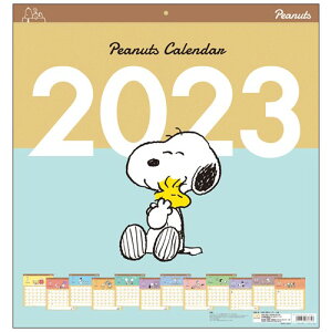 2023Calendar スヌーピー 壁掛けカレンダー2023年 スクエアスケジュール ピーナッツ サンスター文具 キッズ インテリア 書き込み 令和5年暦 予約 マシュマロポップ