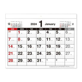 2024Calendar 書き込みカレンダー 壁掛けカレンダー2024年 スケジュール 新日本カレンダー 実用 シンプル ビジネス 令和6年暦 マシュマロポップ
