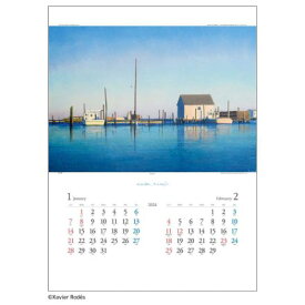 2024 Calendar ザビエル ロデス 壁掛けカレンダー2024年 トーダン 海外作家 アート インテリア 令和6年暦 マシュマロポップ