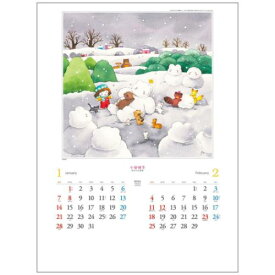 2024 Calendar 小谷悦子メルヘン画集 壁掛けカレンダー2024年 トーダン アート インテリア 令和6年暦 マシュマロポップ
