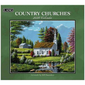 2026 Calendar LANG O Ǌ|J_[2026N Country Churches Bill Saunders Jg[ i CeA ߘa8N }V}|bv