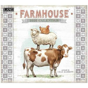 �y�|�C���g10�{ & �N�[�|���I�z2026 Calendar LANG �����O �Ǌ|���J�����_�[2026�N Farmhouse Chad Barrett �J���g���[ �_�� �C���e���A �ߘa8�N�� �}�V���}���|�b�v