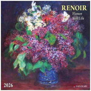 �y�|�C���g10�{ & �N�[�|���I�z�y50��OFF�z2026 Calendar TUSHITA �Ǌ|���J�����_�[2026�N Renoir-Flower Still Life �n�[�g�A�[�g�R���N�V���� �A�[�g ���� �C���e���A �ߘa8�N�� �}�V���}���|�b�v