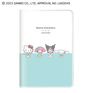 B6マンスリー手帳2026 サンリオキャラクターズ 2026年月間ダイアリー snack break サンリオ カミオジャパン キャラクタースケジュール帳 10月始まり 令和8年手帖 メール便可 マシュマロポップ