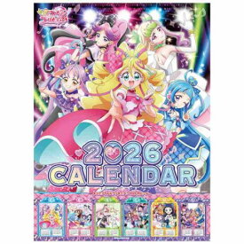 2026 Calendar キミとアイドルプリキュア 壁掛けカレンダー2026年 トライエックス アニメ令和8年暦 マシュマロポップ