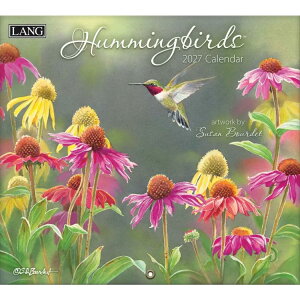 2027 Calendar LANG �����O �Ǌ|���J�����_�[2027�N Hummingbirds Susan Bourdet �n�[�g�A�[�g�R���N�V���� �J���g���[ �t�����[ �� �C���e���A �ߘa9�N�� �}�V���}���|�b�v