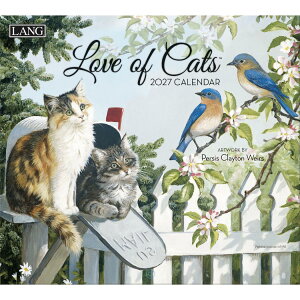 2027 Calendar LANG �����O �Ǌ|���J�����_�[2027�N Love Of Cats Persis Clayton Weirs �n�[�g�A�[�g�R���N�V���� �J���g���[ �t�����[ �� �˂� �C���e���A �ߘa9�N�� �}�V���}���|�b�v