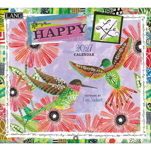 2027 Calendar LANG �����O �Ǌ|���J�����_�[2027�N Happy Life Lori Siebert �n�[�g�A�[�g�R���N�V���� �J���g���[ �t�����[ �� �C���e���A �ߘa9�N�� �}�V���}���|�b�v