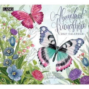 2027 Calendar LANG �����O �Ǌ|���J�����_�[2027�N Abundant Friendship Nicole Tamarin �n�[�g�A�[�g�R���N�V���� �J���g���[ �t�����[ �� �C���e���A �ߘa9�N�� �}�V���}���|�b�v